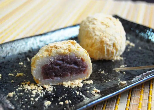 Warabi Mochi - red bean paste filling